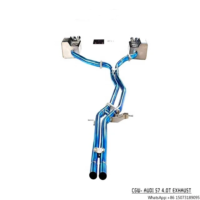 

Affordable Titanium Exhaust Muffler Catback With Gesture Valve Control for S6 S7 4.0T 2013+