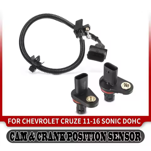 2X Car Camshaft &amp; 1X Crankshaft Position Sensor Replacement Parts For Chevrolet Cruze Sonic L4 1.8L 55567243 55565708 55565709