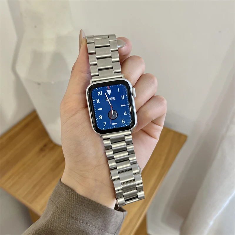 Luxury Metal Stainless Steel Band For Apple Watch Series 8 Ultra 49mm 41mm 45mm Bracelet For iWatch 7 6 5 4 38 40 42 44mm Strap