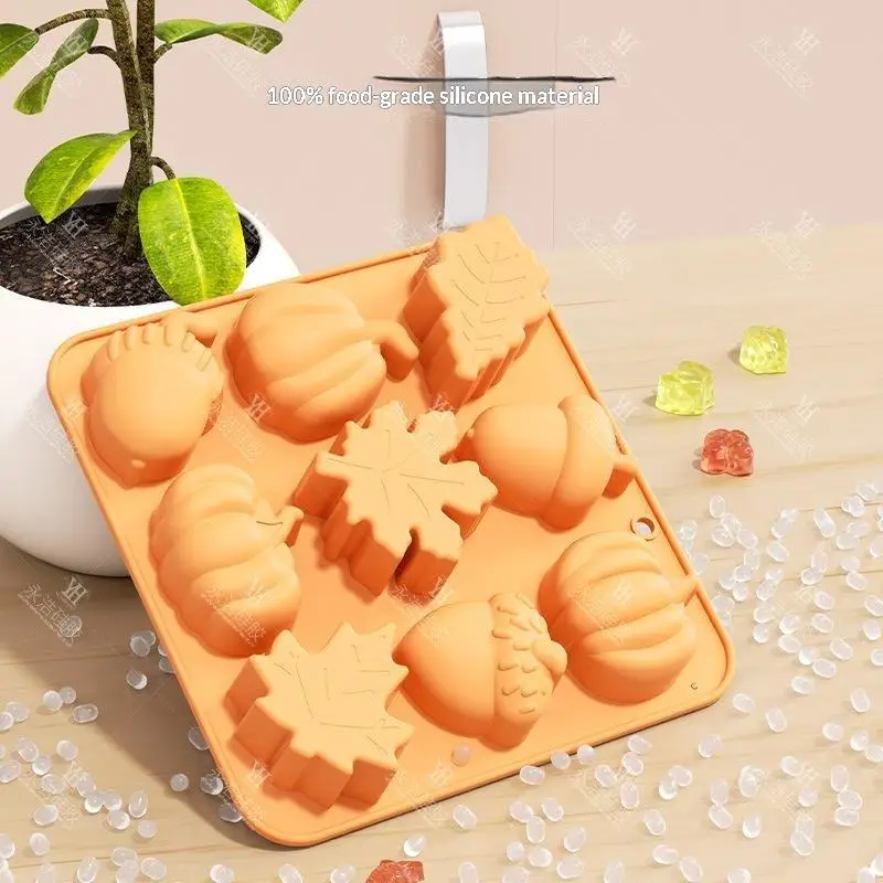 Food Safe Silicone Fall Baking Mold Multiple Styles Non-Toxic for DIY Chocolate Candy Party Dessert Making