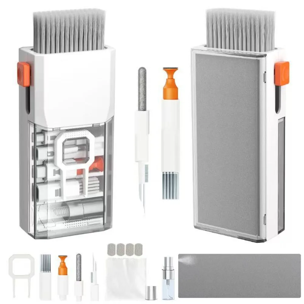 Multifunctional Electronics Cleaning Kit Portable Tool Set Phones Laptops Keyboards Cameras Glasses and Earbuds with Brush Spray