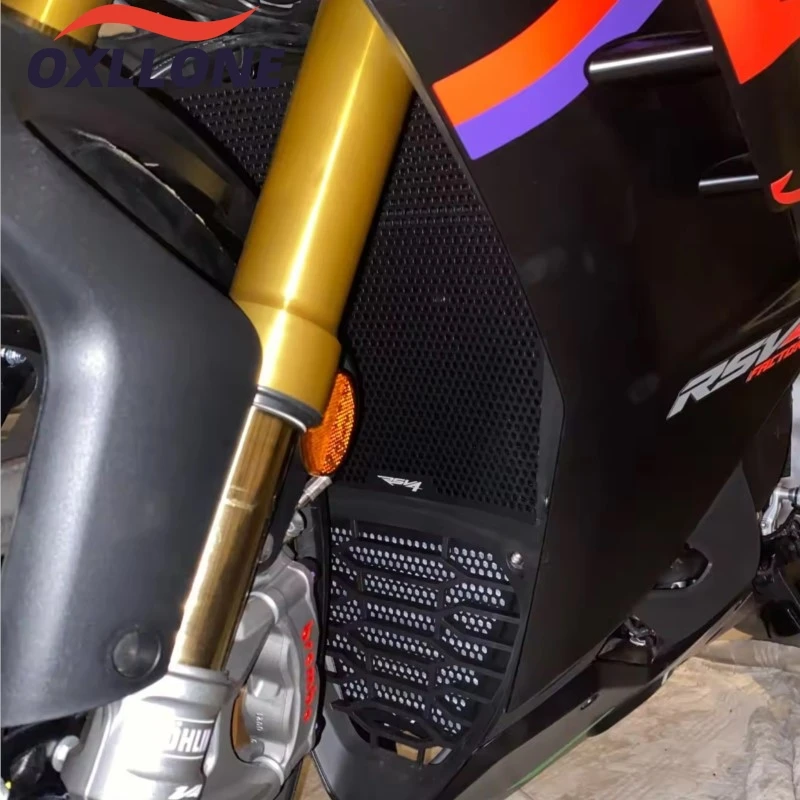 Radiator Grille Guard For Aprilia TuonoV4 1100 RR Factory RSV4 1100 Factory 2015-2025 Aluminium Oil Cooler Guard Cover Protector