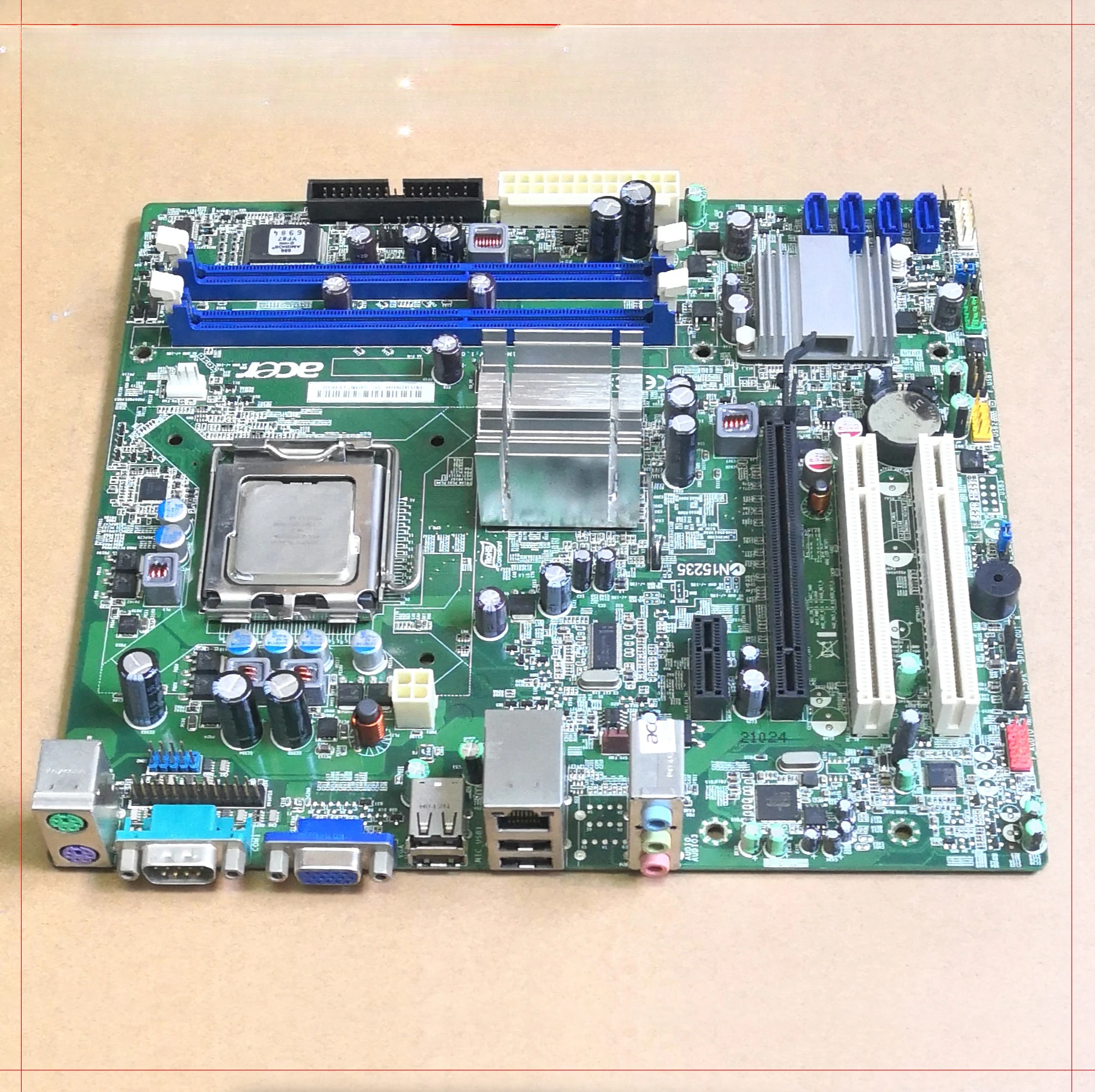 

Original Acer/Acer G41 Fully Integrated Motherboard DDR3 Comes with CPU with Baffle G41M07 in Bulk Stock