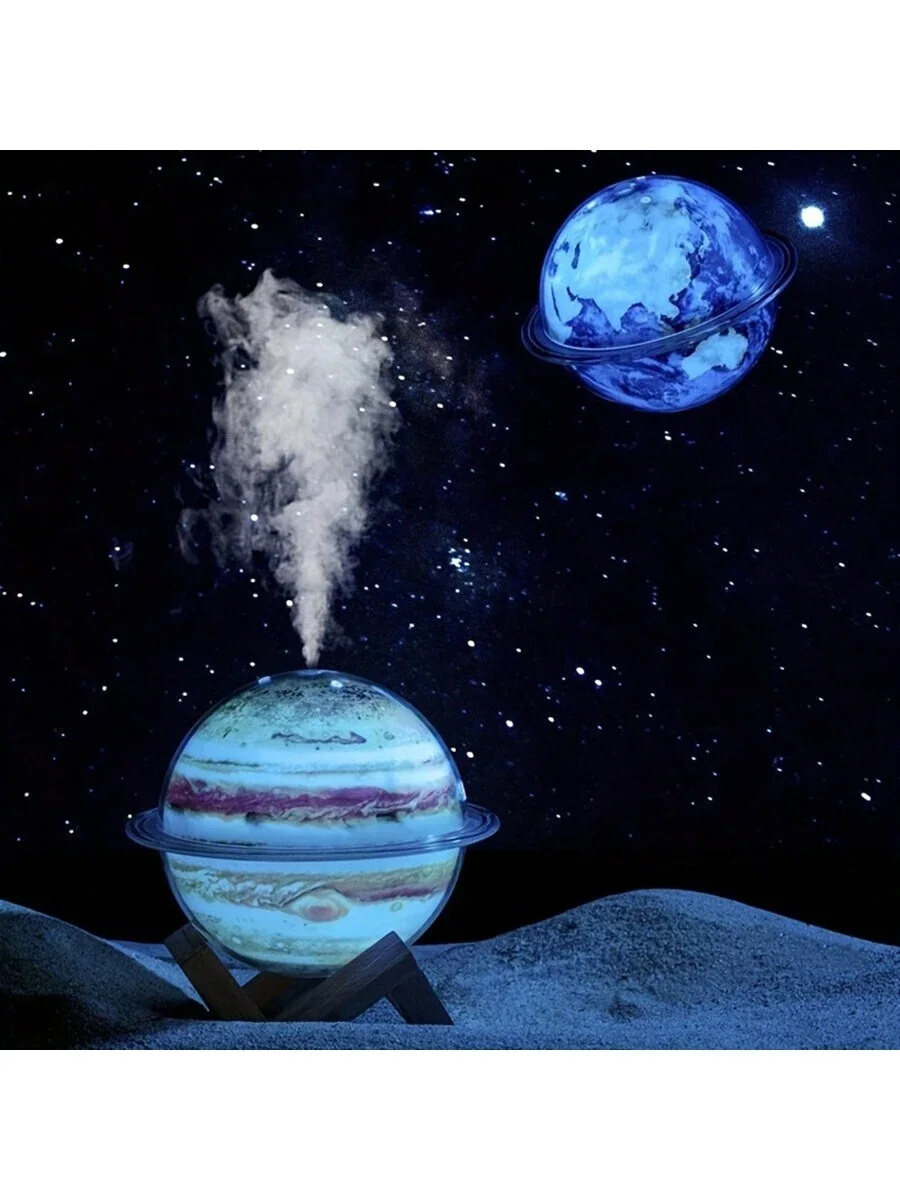 USB Powered Colorful Lights Humidifier - Enhance Atmosphere, Office & Bedroom - Large Spray, Night Light