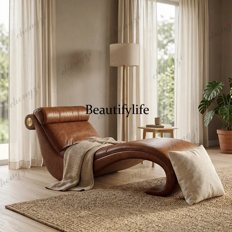 E153 Concubine Chair Chinese Antique Concubine Reclining Chair Homestay Concubine Bedroom Single Chair
