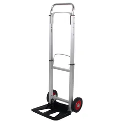 Folding Hand Truck Luggage Trolley Carts with Telescoping Handle Portable Lightweight Aluminum Aloy Hand Truck Garden Cart