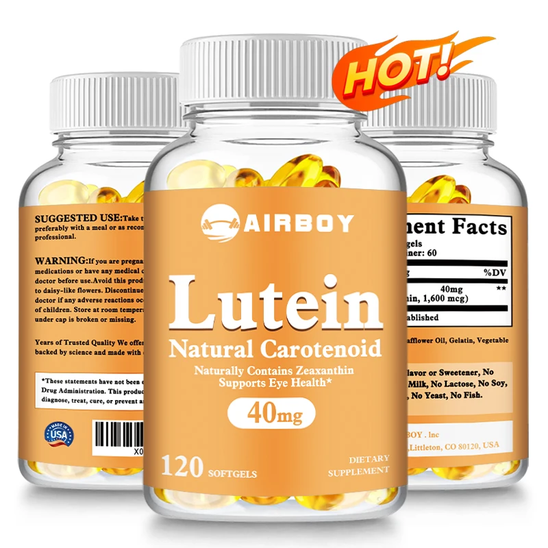 

Лютеинь 40 мг - с Zeaxanthin - поддерживает здоровое зрение, улучшает отеки глаз, способствует визуальному функцию, защитите сквозняку