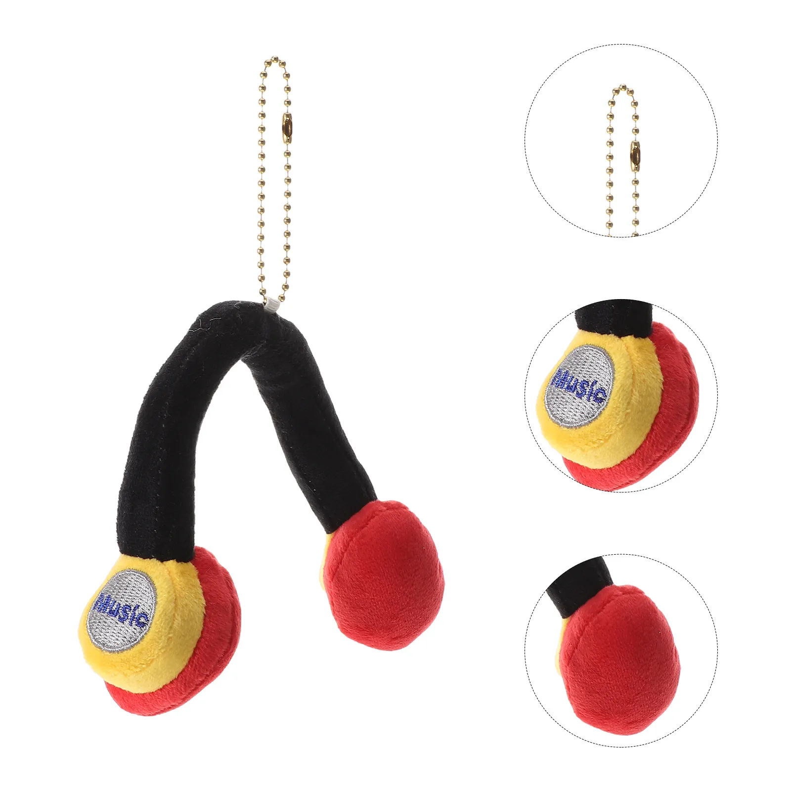 

2Pcs Cartoon Earphone Key Chain Cute Bag Pendant Decoration Game Lover Present Backpack Charm Hanging Ornament Earphones