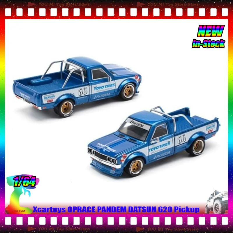 

New In Stock Xcartoys 1:64 Oprace Pandem Datsun 620 Alloy Miniature Diecast Model Datsun Pickup Model S39-01 Toys Kid Gift