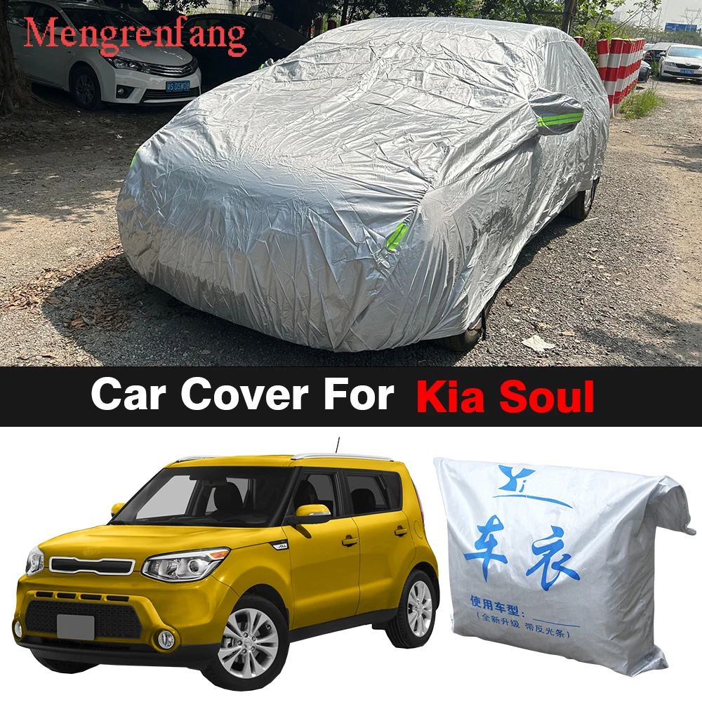 

Car Cover For Kia Soul Sun Anti-UV Snow Rain Dust Protection Outdoor Auto Cover