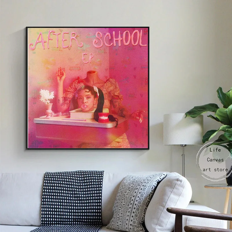 Pop Singer Melanie Martinez Music Cover After School/cry Baby Art Poster Canvas Painting Wall Print Picture for Room Home Decor