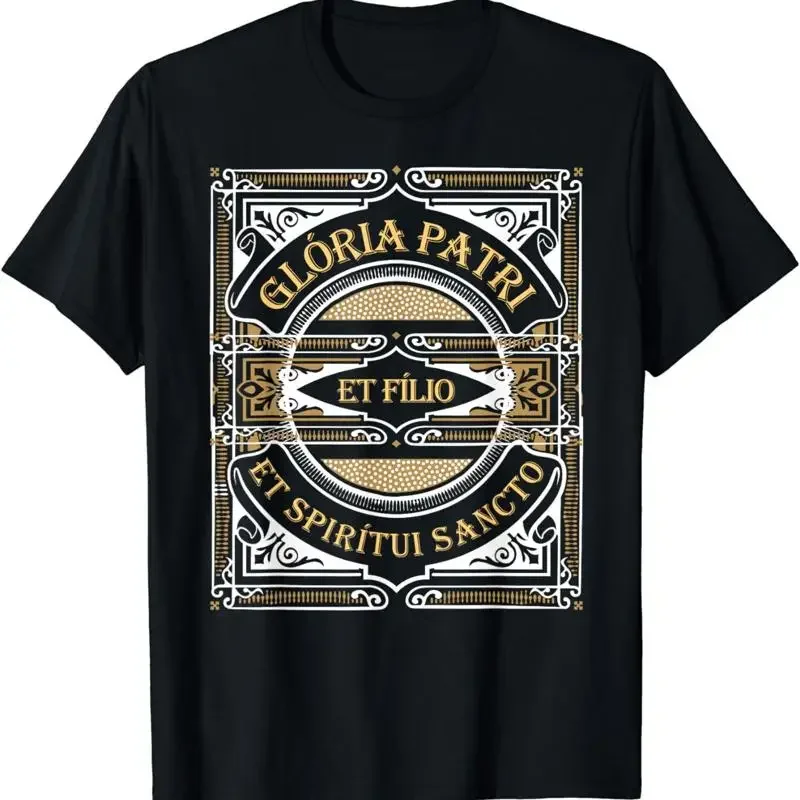 New Limited Gloria Patri Glory Be To God Catholic Prayer Latin Mass Fssp T Shirt