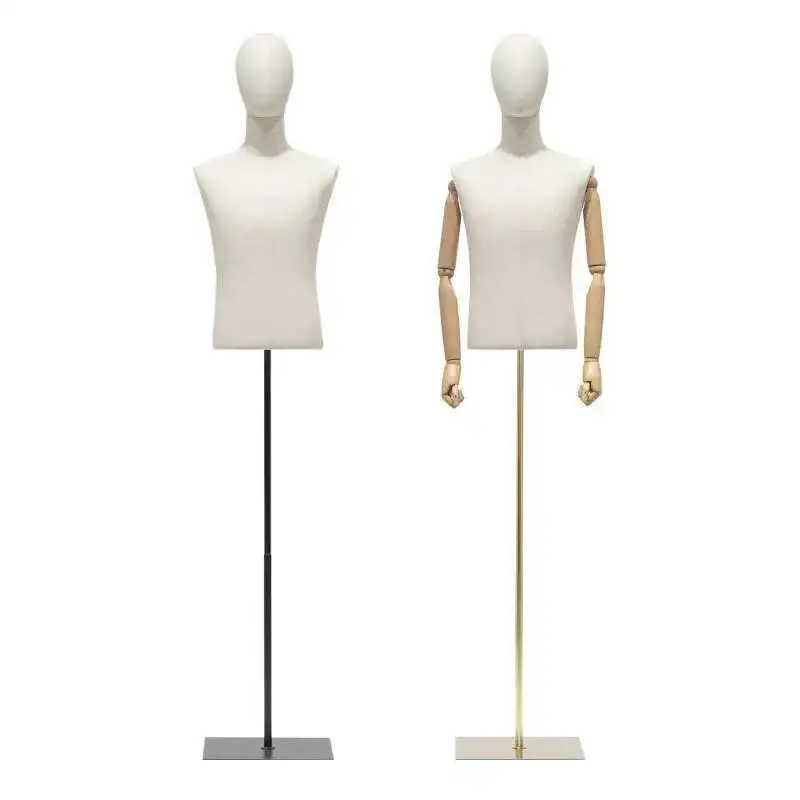 韓国語版男性ハーフレングスマネキン衣料品店のウィンドウ全身マネキンディスプレイスタンドモデル小道具女性マネキン