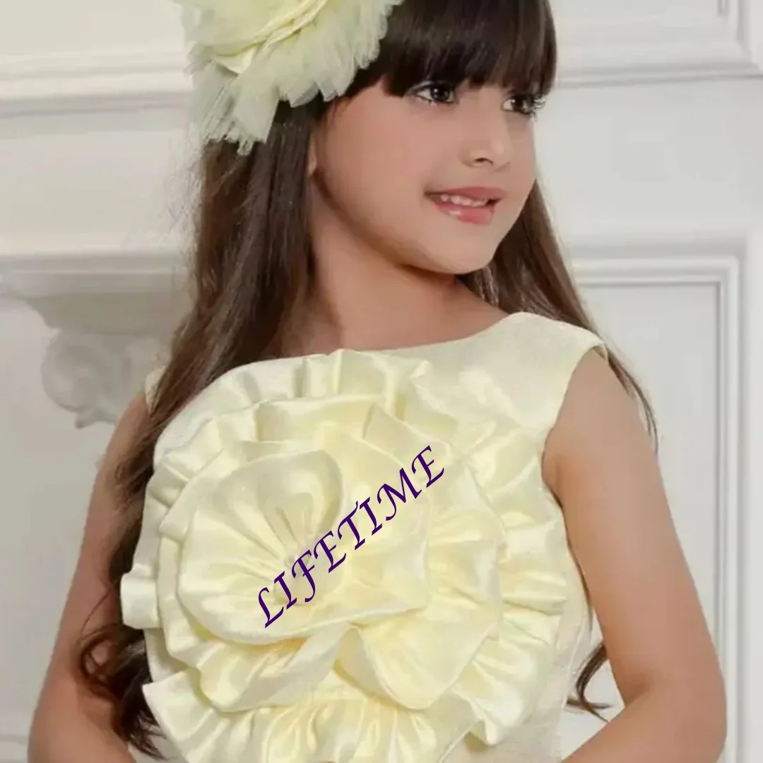 Sukienka dla dziewczynki na wesele, urocza, z kwiatami, do kolan, odzież formalna dla niemowląt i dzieci, strój do sesji zdjęciowych, Pierwsza Komunia