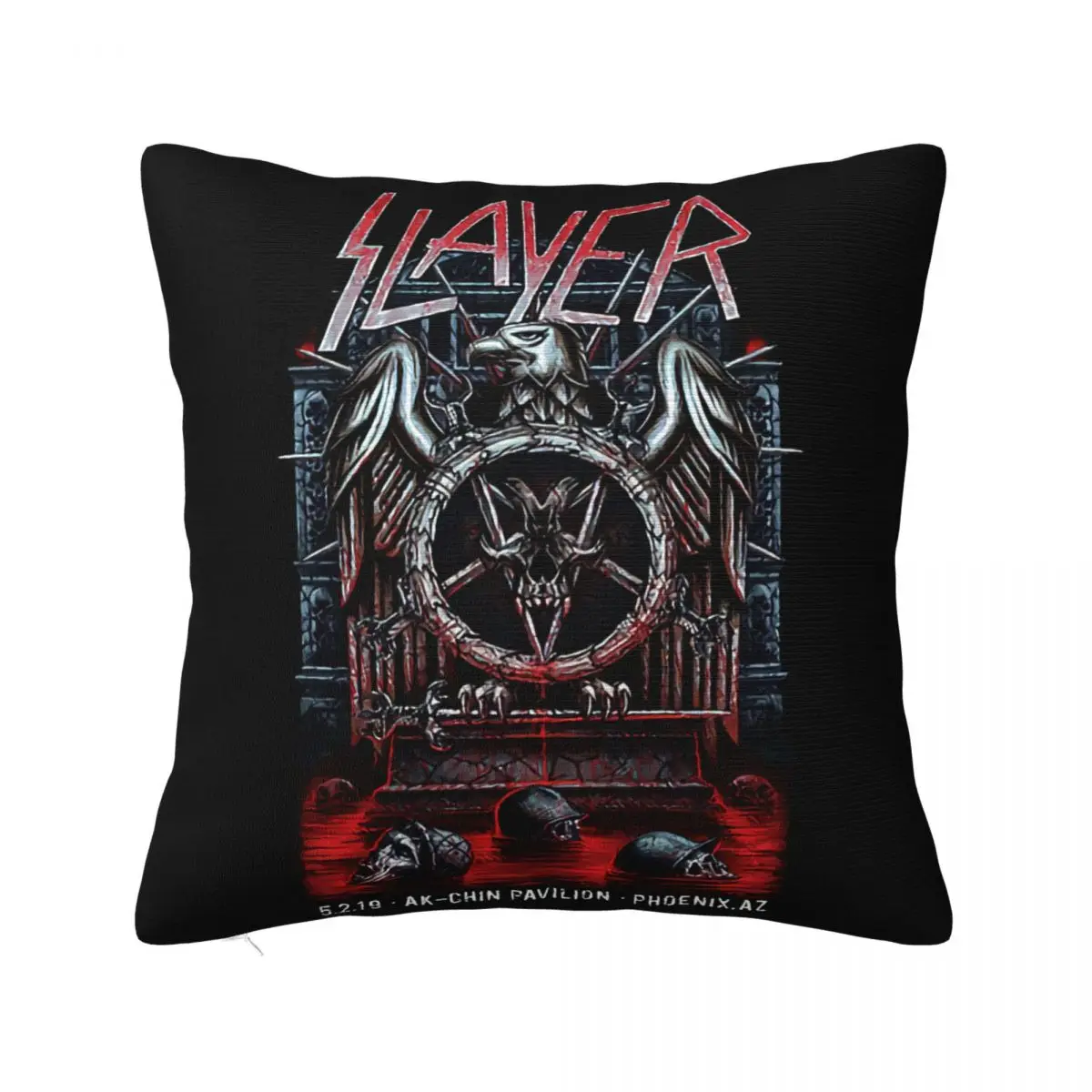 Slayer New Black Tour 5 2 2019 Ak Chin Pavilion Phoenix Az Cotton Stylish Male Customiz Pillow Case