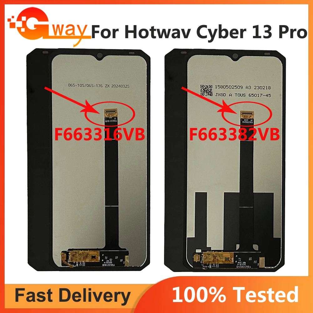 

Ф 663316 VB для Hotwav Cyber 13 Pro ЖК-дисплей с цифровым преобразователем сенсорного экрана в сборе F 663382 Запасная часть ЖК-экрана VB Cyber13 Pro