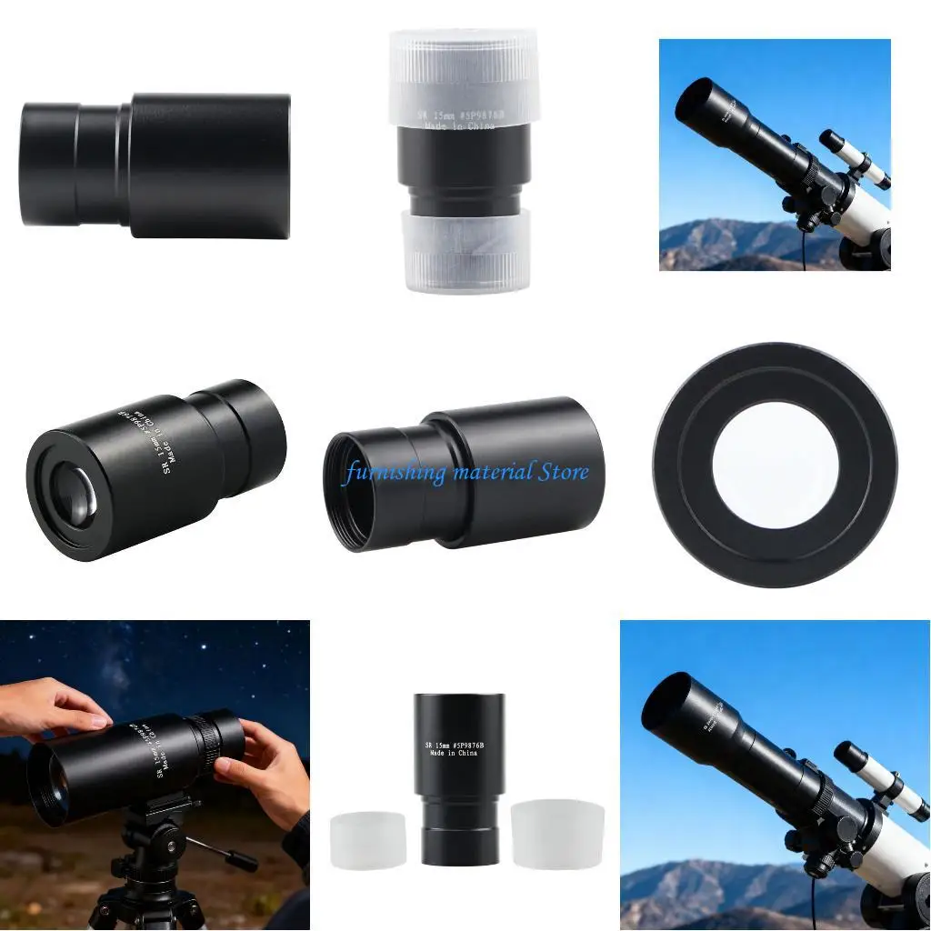 

Y5GD Lightweight Plastic Accessory 15mm Eyepiece 0.965Inch Enhancing Optics Quick Install Stargazing Astronomy Fun