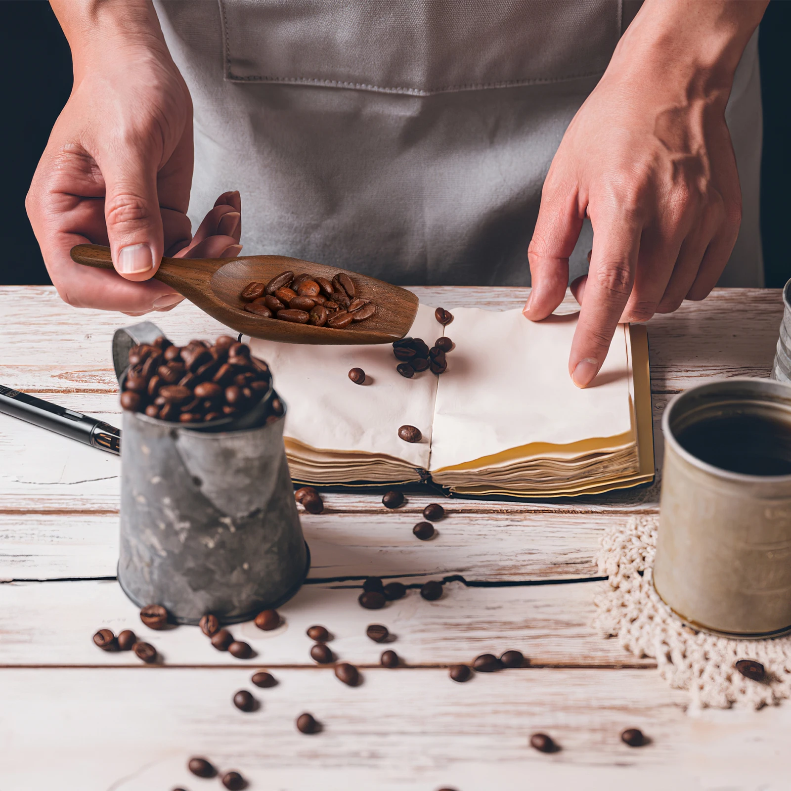 

Деревянная ложка, практичная ложка для кофейных зерен, гладкая деревянная лопатка для чая, многофункциональная ложка для порошка, кухонная деревянная чайная ложка