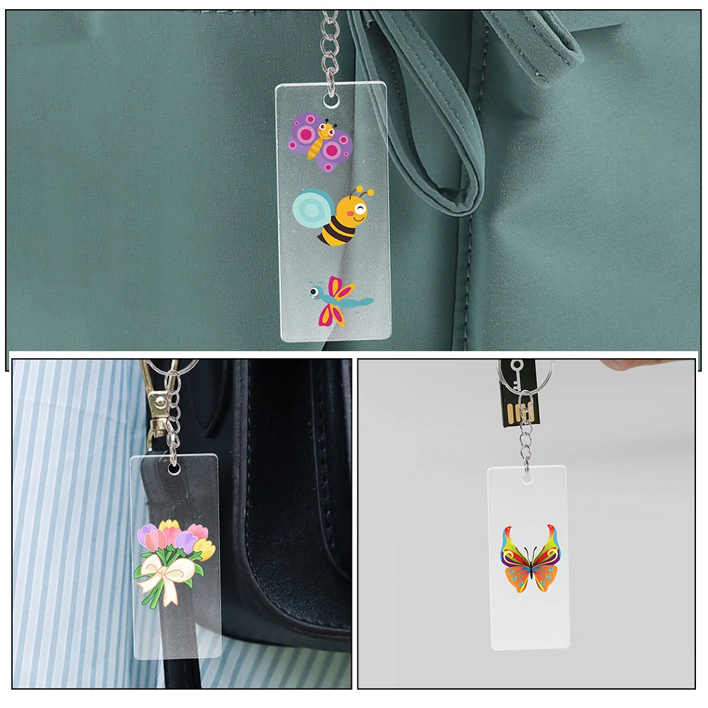 

Акриловый брелок для ключей, украшения, многофункциональные заготовки своими руками, сублимационные брелки из алюминиевого сплава