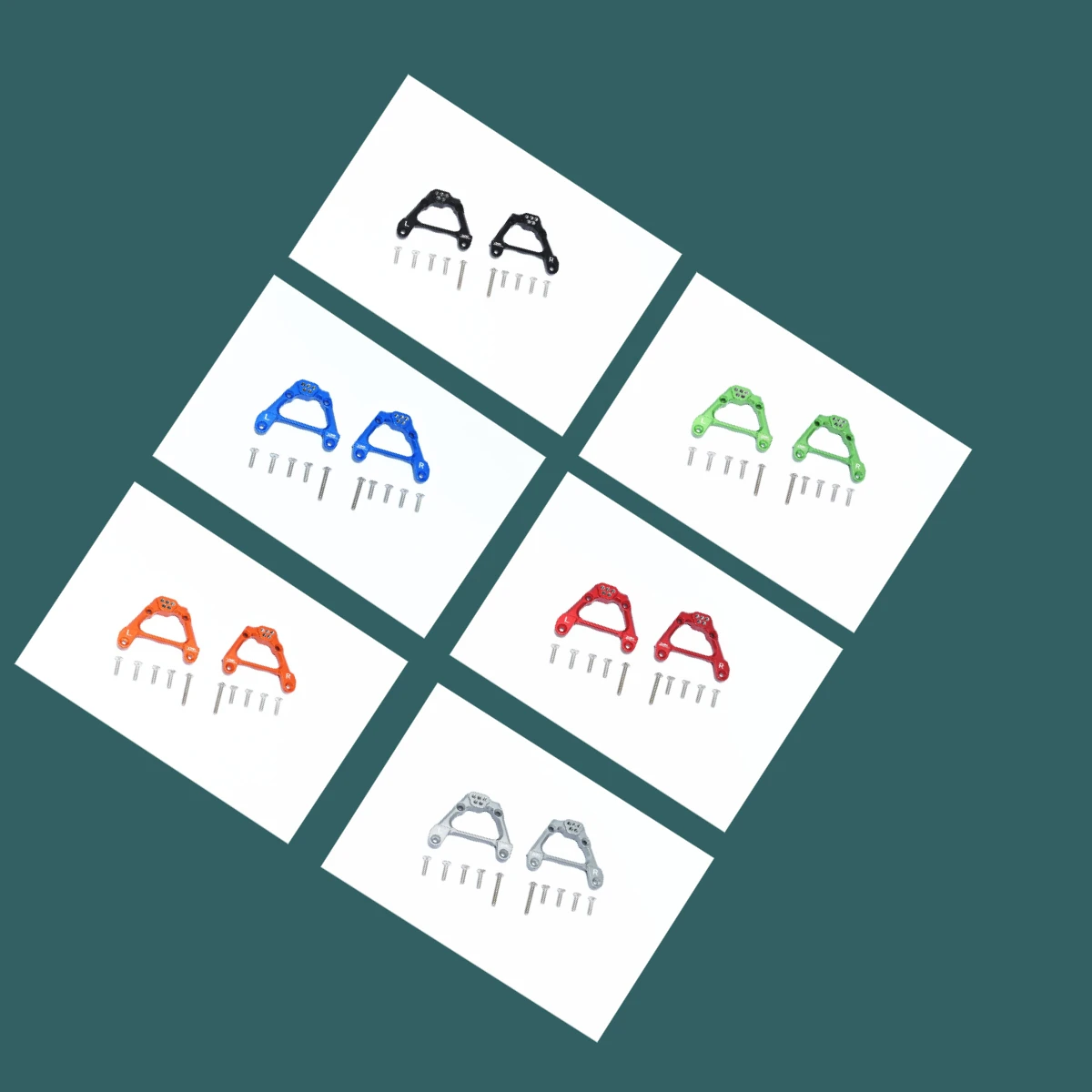 

GPM Aluminum Adjustable Rear Damper Mount For AXIAL SCX10 III Jeep Wrangler