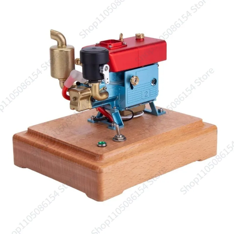 Startable Mini Engine Engine Model Hand-held Tractor Head Alloy Horizontal Toy