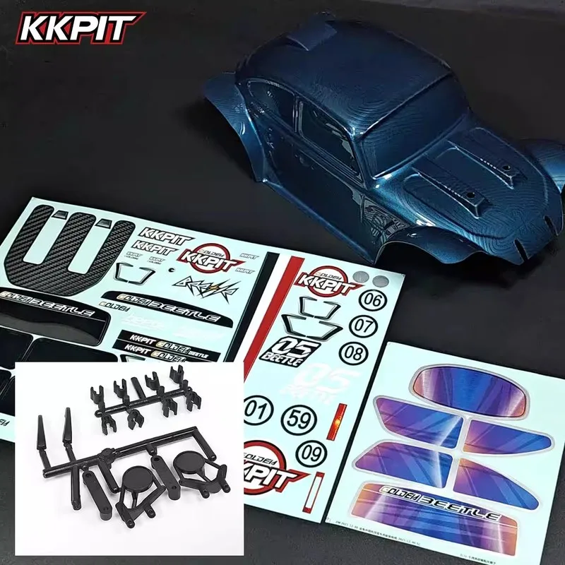 

Kkpit Remote Control Car Pc1.5mm Thickness Off-Road Desert Card Golden Turtle Kbt Deep Blue Replica Car Shell Cs071
