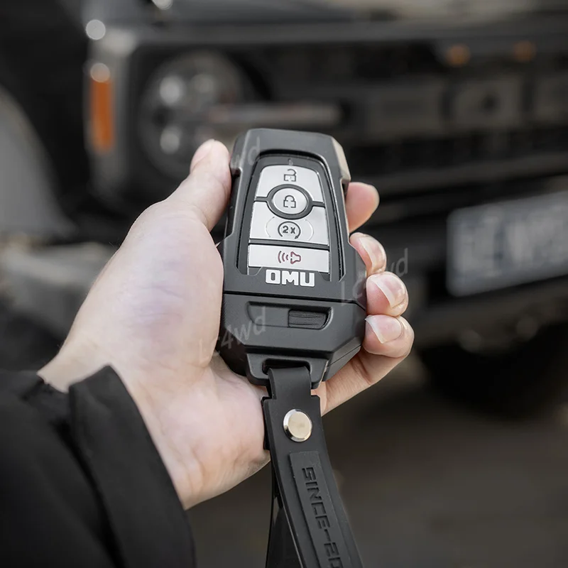 LC4WD 4x4 الملحقات الخارجية OMU Genesis Series حافظة مفاتيح من الألومنيوم لـ 2021-2025 فورد برونكو/F-150 رابتور/استكشاف غطاء معدني #5