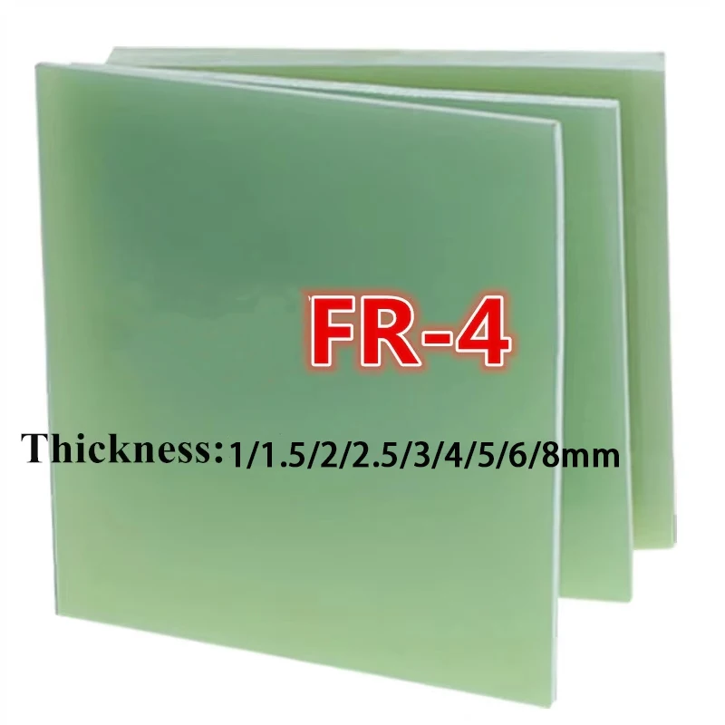

1/1.5/2/2.5/3/4/5/6/8mm Thickness FR4 Fiberglass Sheet Water-Green Epoxy Plate 3240 FR-4 Epoxy Resin Board Glass Fibre 3D