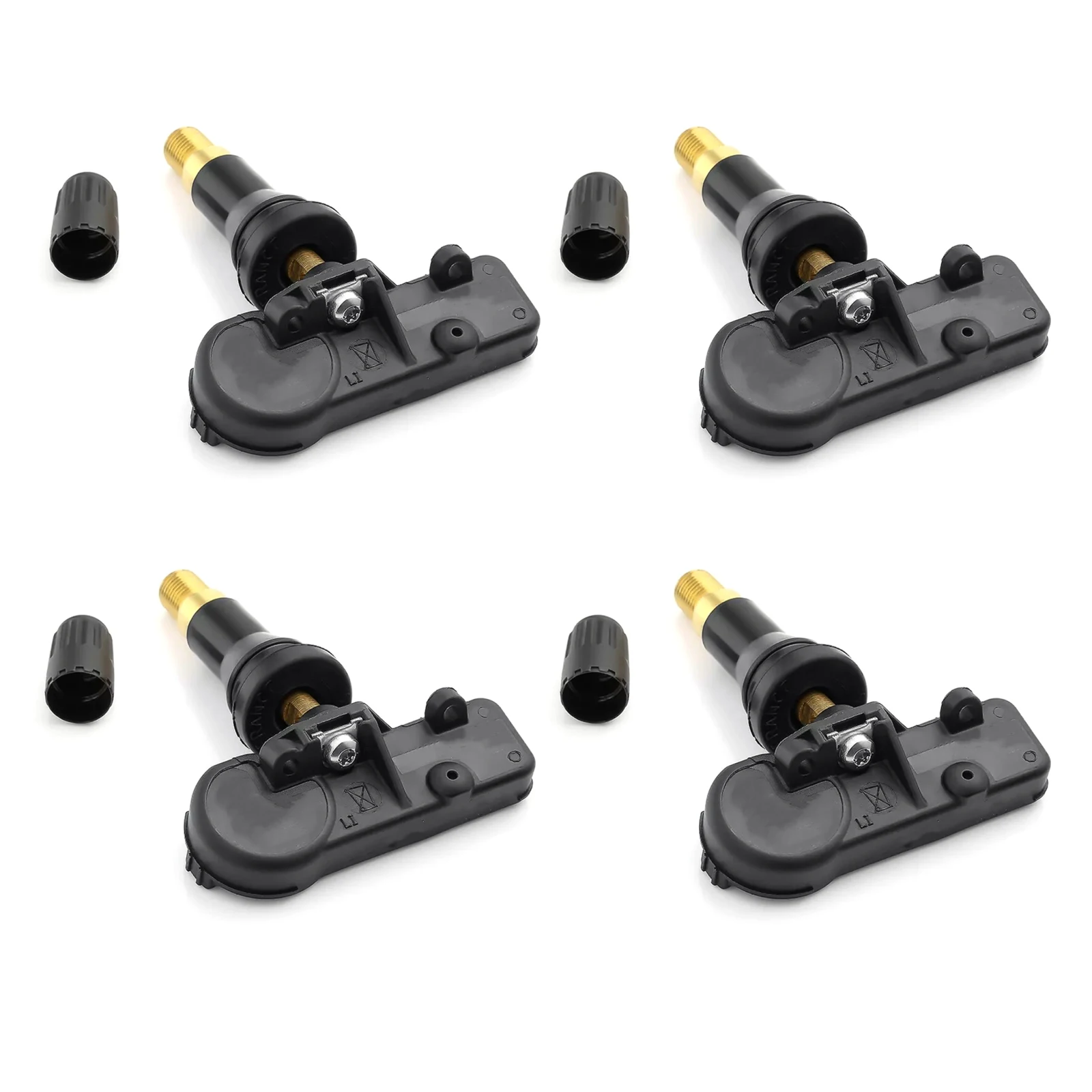 4pcs Pre-Programmed Tire Pressure Monitor Sensor 315MHz, Plug-and-Play TPMS for GM Vehicles, Waterproof Auto Accessories