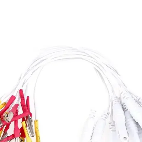 12Pcs/lot Alligator Clip Cable, Acupuncture Needles Clip For SDZ-II Electronic Acupuncture Treatment Instrument Random Color