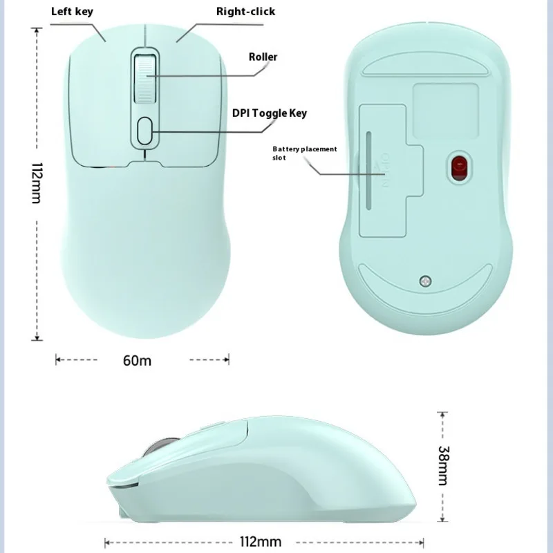 Drahtlose Bluetooth Bunte Maus Dual Modus 2,4G Typ-C Wiederaufladbare Optische Ergonomische Gamer Rosa Mäuse Stumm Büro Für Laptop PC