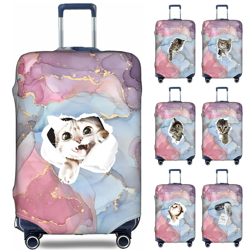

Luggage Protective Cover Thick Elastic Luggage Protective Covers Dust Cover Anti-Scratch Protective Suitcase Covers Cat Pattern