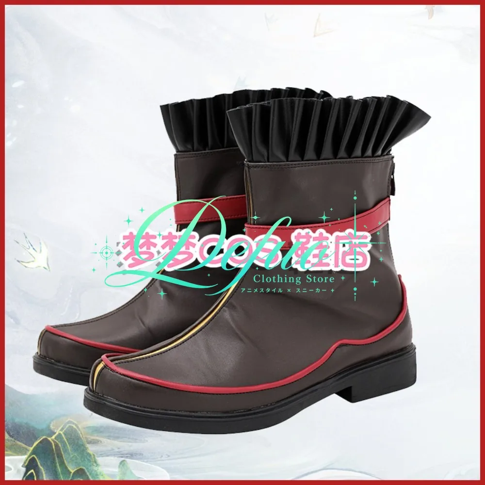 Warrior of Light Cosplay Shoes RPG Game Anime Character Boots Fantasy Footwear for Christmas Convention