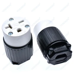 NEMA 6-20R Self-wiring socket, NEMA US Anti-drop 6-20R Female Industrial Plug Direct Connector Converter