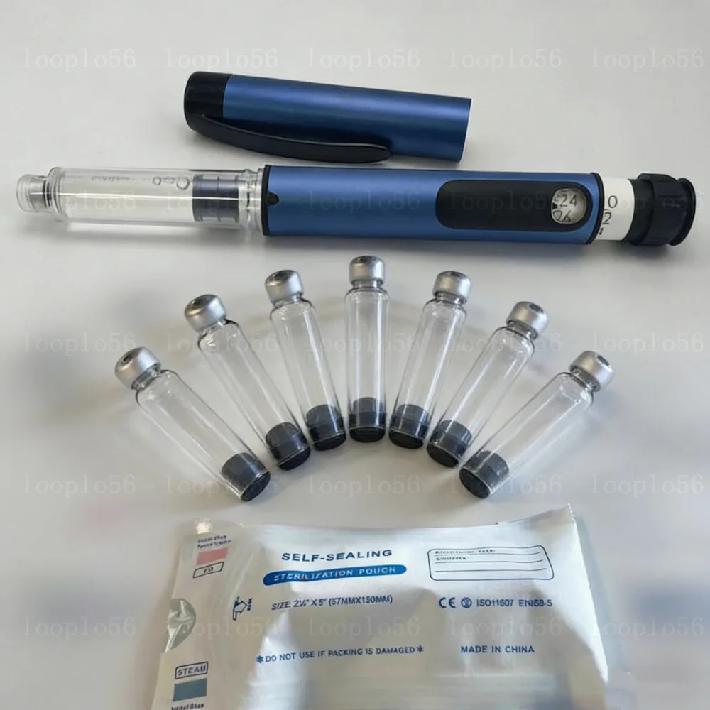 Magic Pen Tattoo Pen with 3ml Empty Cassette Bottle Individual Packaging Cartridges Kit for Lilly Insulin Pen Medical Aesthetics