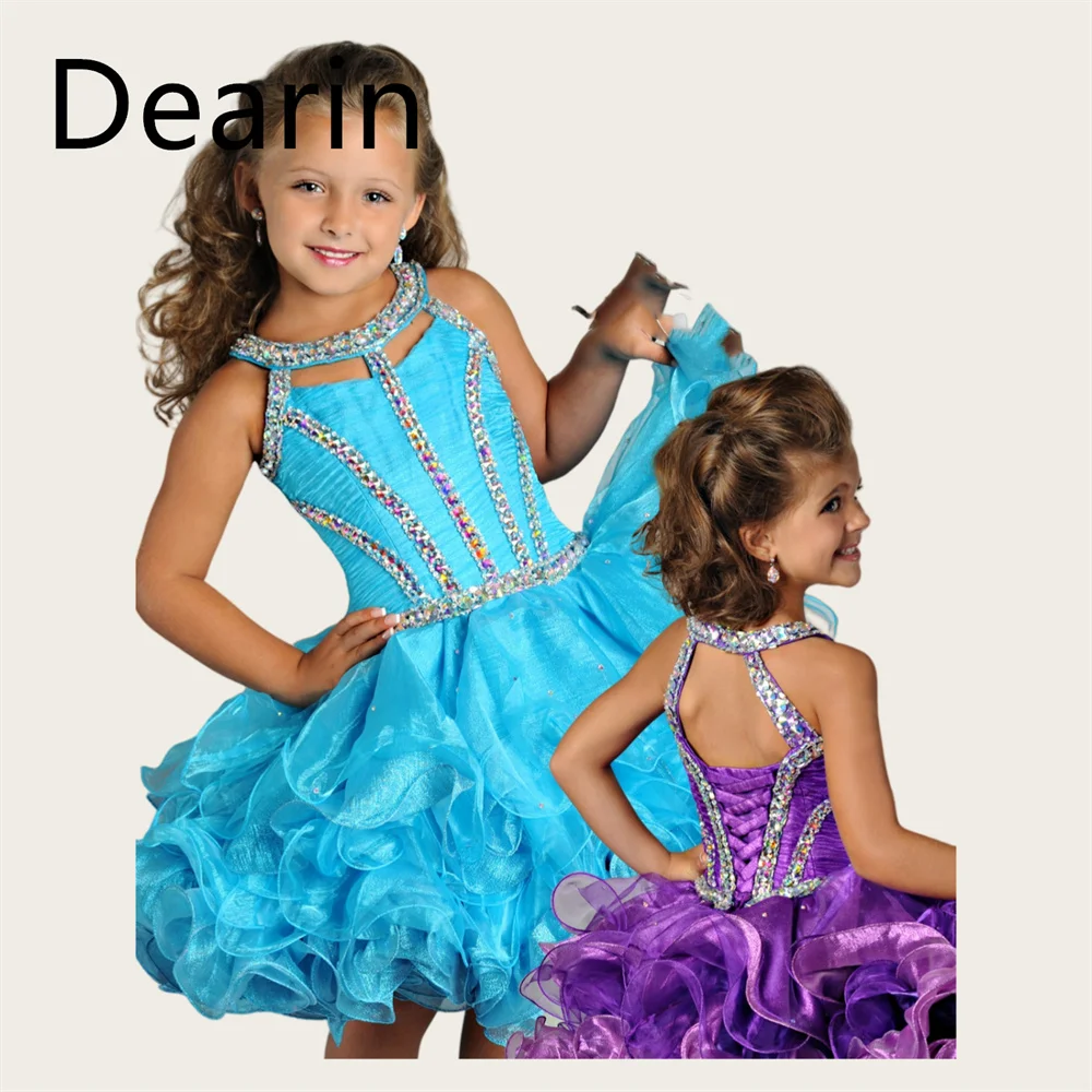 

Flower Girl Dress Flower Girl Dress Dearin Jewel A-line Mini Length Skirts Fold Flower Girl Dresses