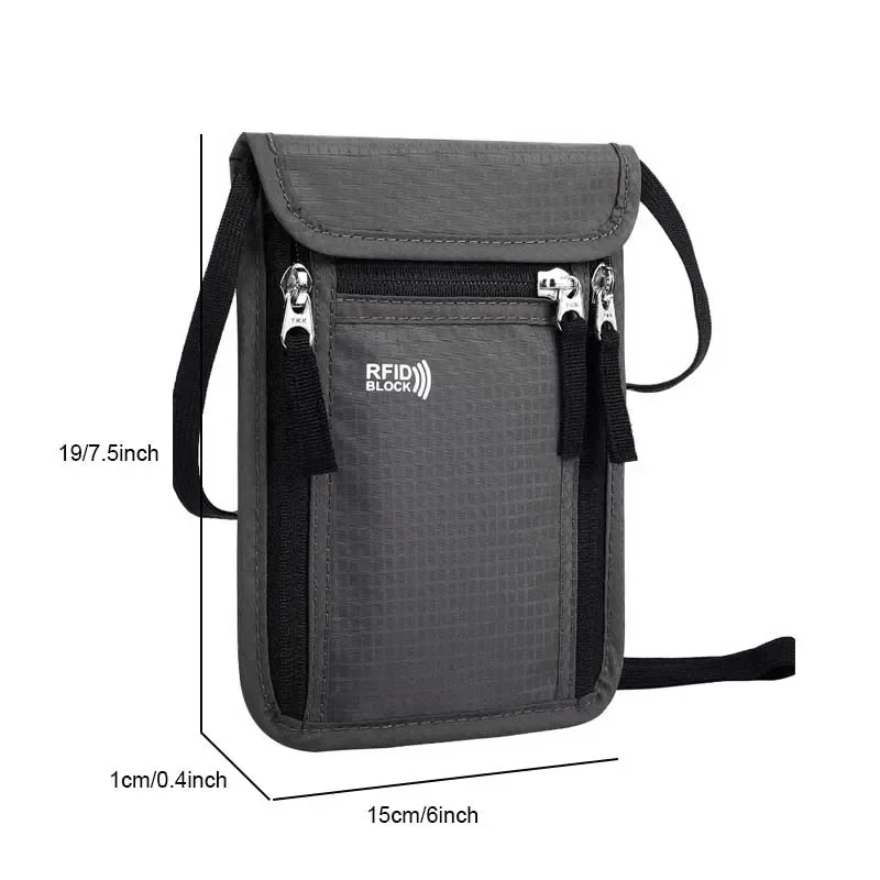 

Passport Wallet Travel Wallet Travel Pouch Neck Wallet Family Passport Holder Organizer Case with RFID Blocking Travel Accessori