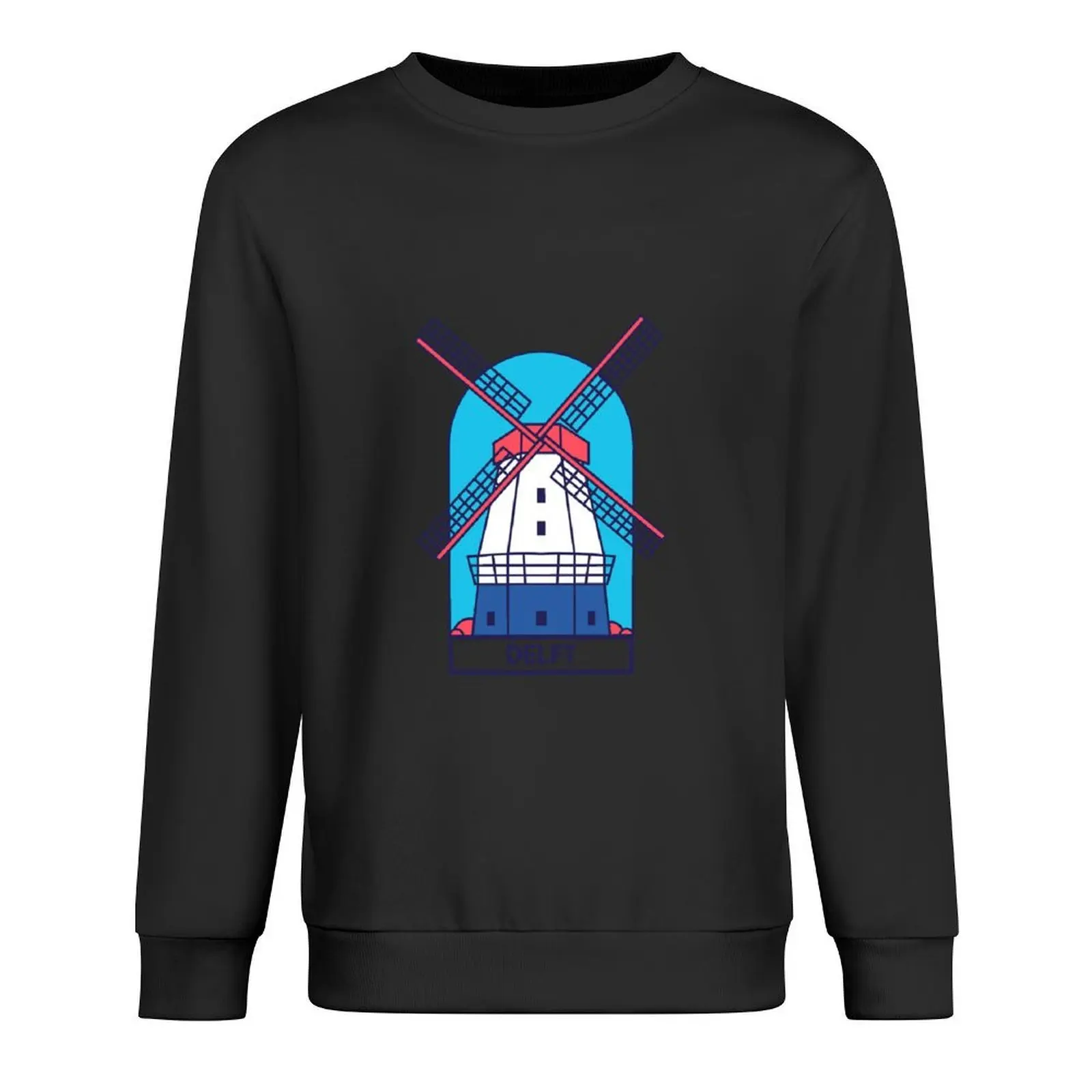 بلوفر بشعار Delft ملابس الخريف معطف رجالي ملابس شتوية ملابس رجالية سويت شيرت رجالي #1