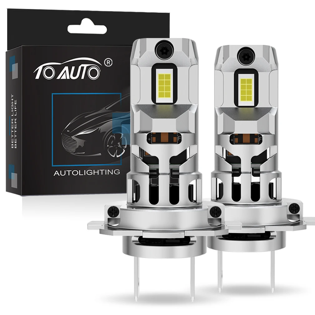 

TOAUTO H7 LED Headlight 30000LM 150W H7 LED Light for Car Canbus Error Free Auto Turbo Lamp 7035 Chips HeadLamp Super Bright