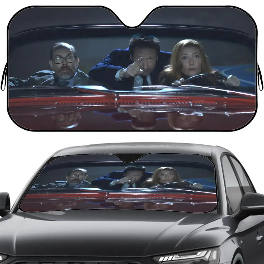 

X-X-Files TV Series Sun Visor Reusable Aluminum Foil Windshield UV Protection Heat Insulation Cover Sunshade