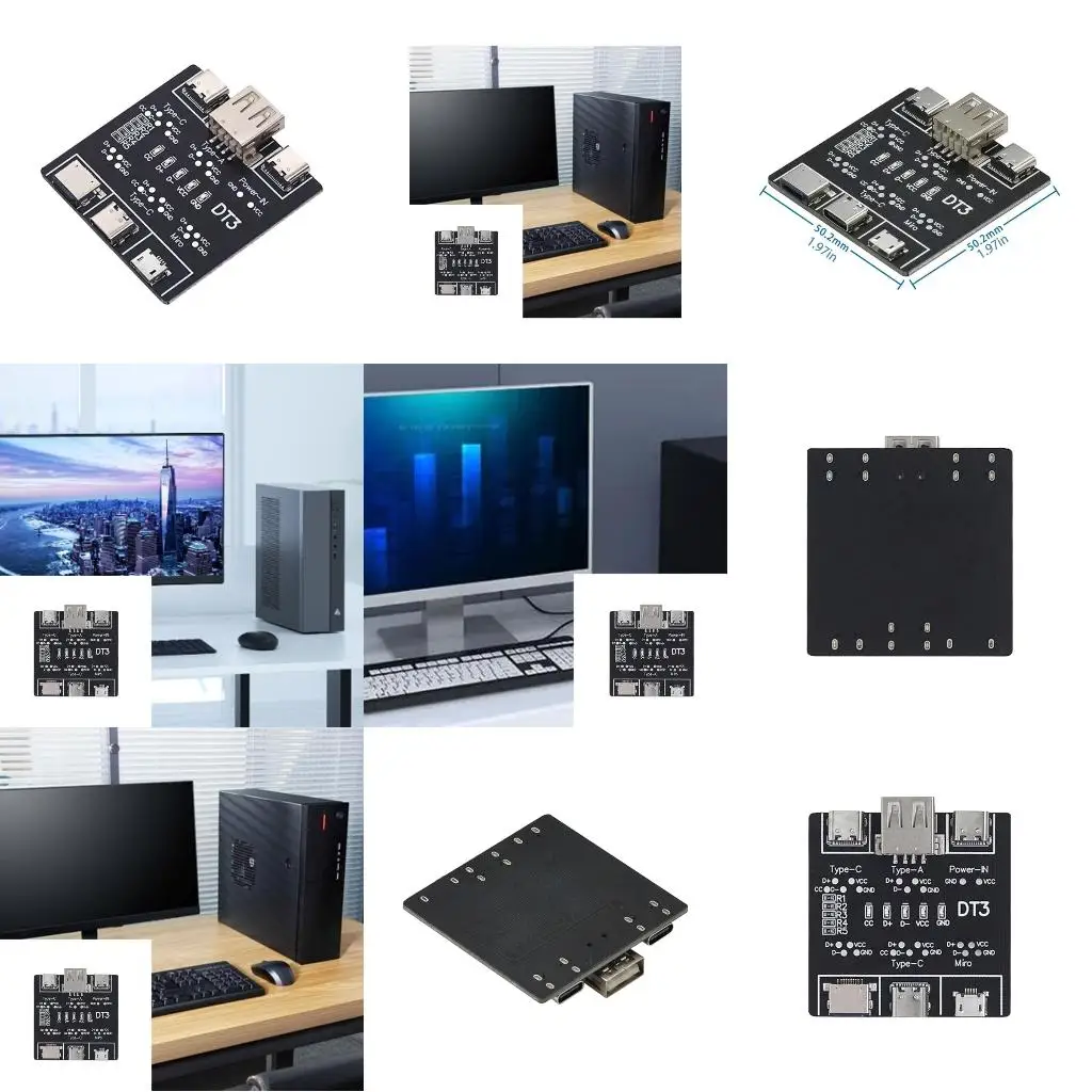 

Data Line Detection Board for Mobile Phone USB Cable Tester ShortCircuit On-Offs Switching Test Board Tool