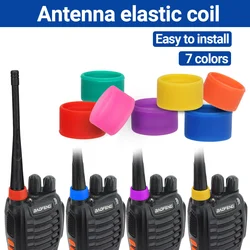 Antenna Specific Lightweight Tension Coil compatible with Baofeng BF-888s UV-5R F22 BF-T20 UV-5RH UV-21PRO AR-152 with 7 colors