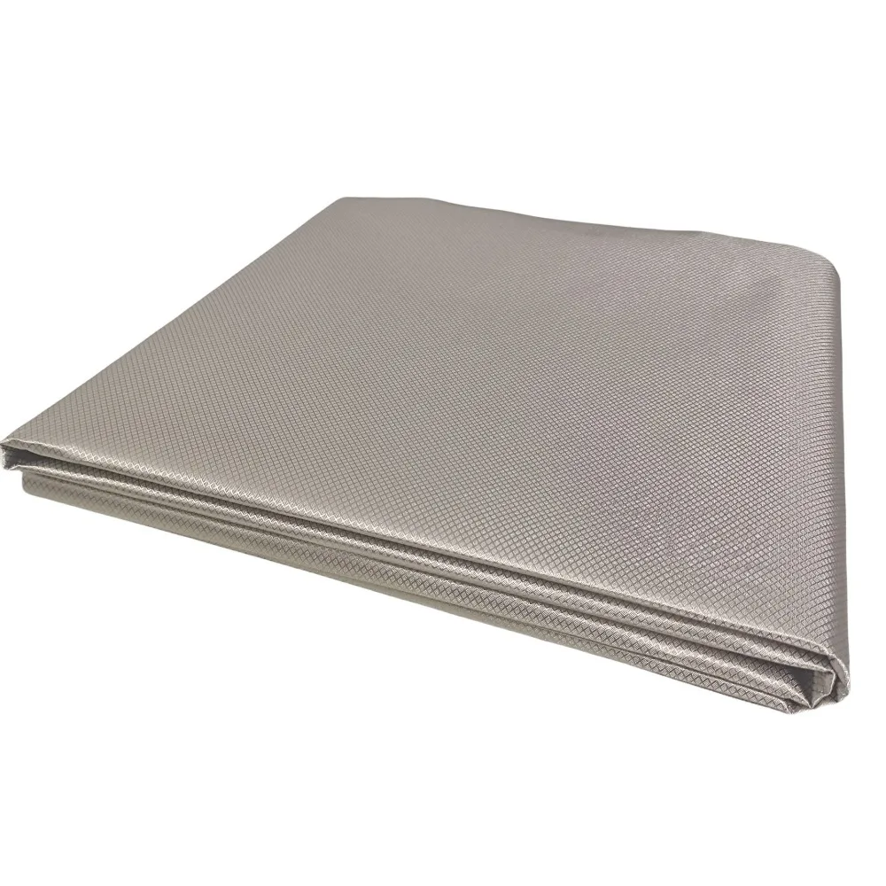 Durable Copper Nickel Faraday Fabric Woven Texture Silver EMI Shielding Fabric Anti-Radiation Fabric Signal Blocking
