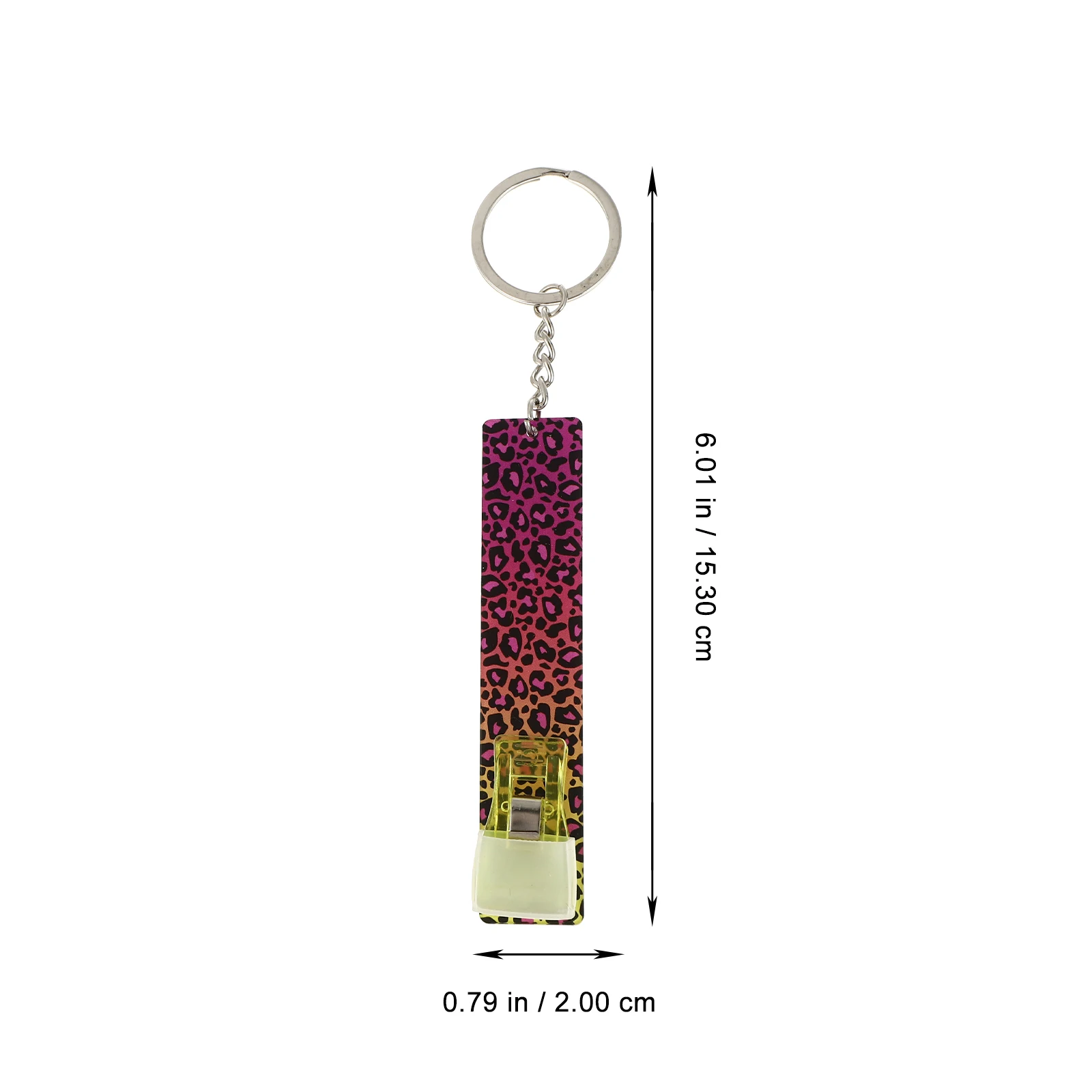 

5pcs Creative Chains Card Clips Decorative Pendant Backpack Bag Car Key Durable Acrylic Lightweight Portable Atm Credit Card