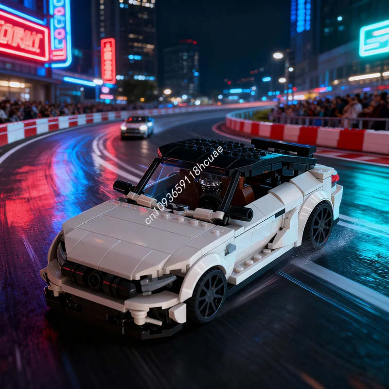 

393pcs MOC Mercedesesed SL S E PERFORMANCE White Model Building Blocks Toy Creative Idea Education Brick Christmas Gifts Kids