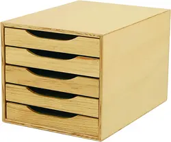 Caixa de gaveta de armazenamento para cosméticos e maquiagem, 5 gavetas, caixa de armazenamento para cosméticos, nova caixa de arquivos, 2023