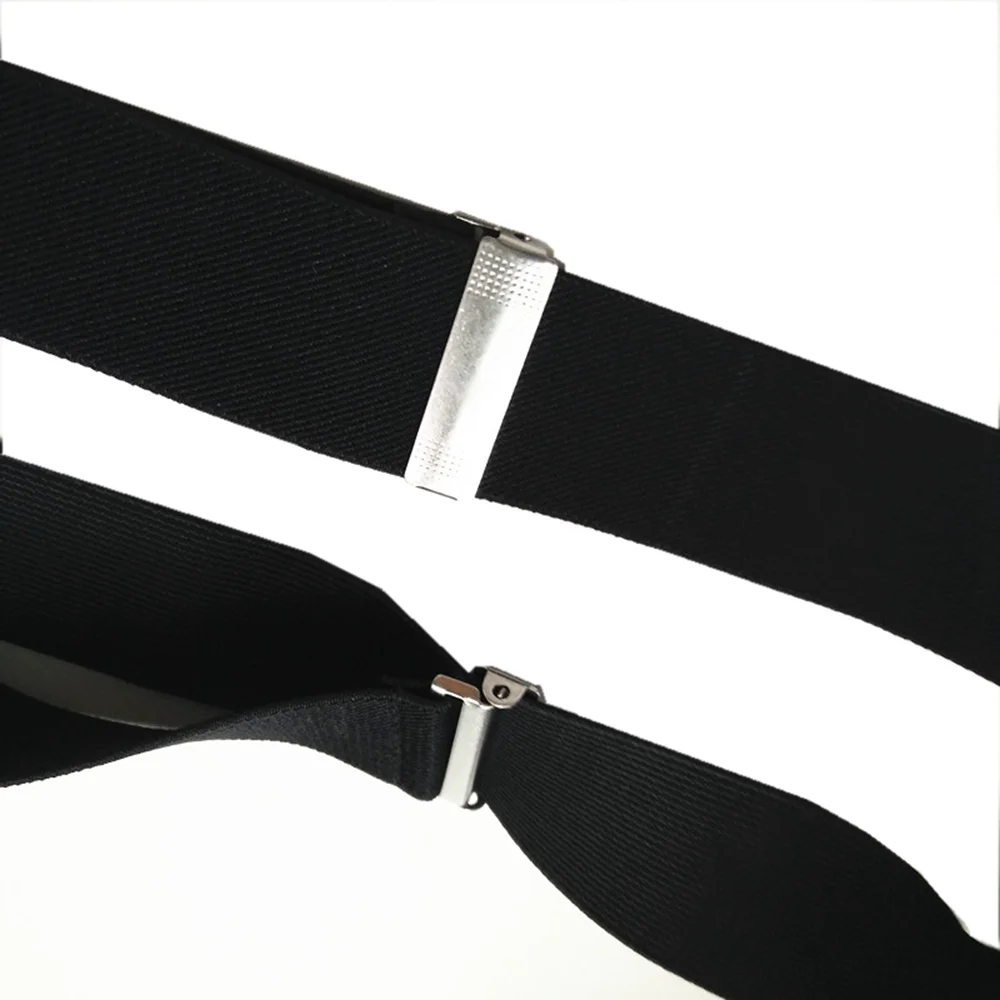 3.5ซม.กว้างสี Cross Suspenders ผู้ชาย4คลิปผู้หญิง Suspender สำหรับงานแต่งงานกางเกง Braces