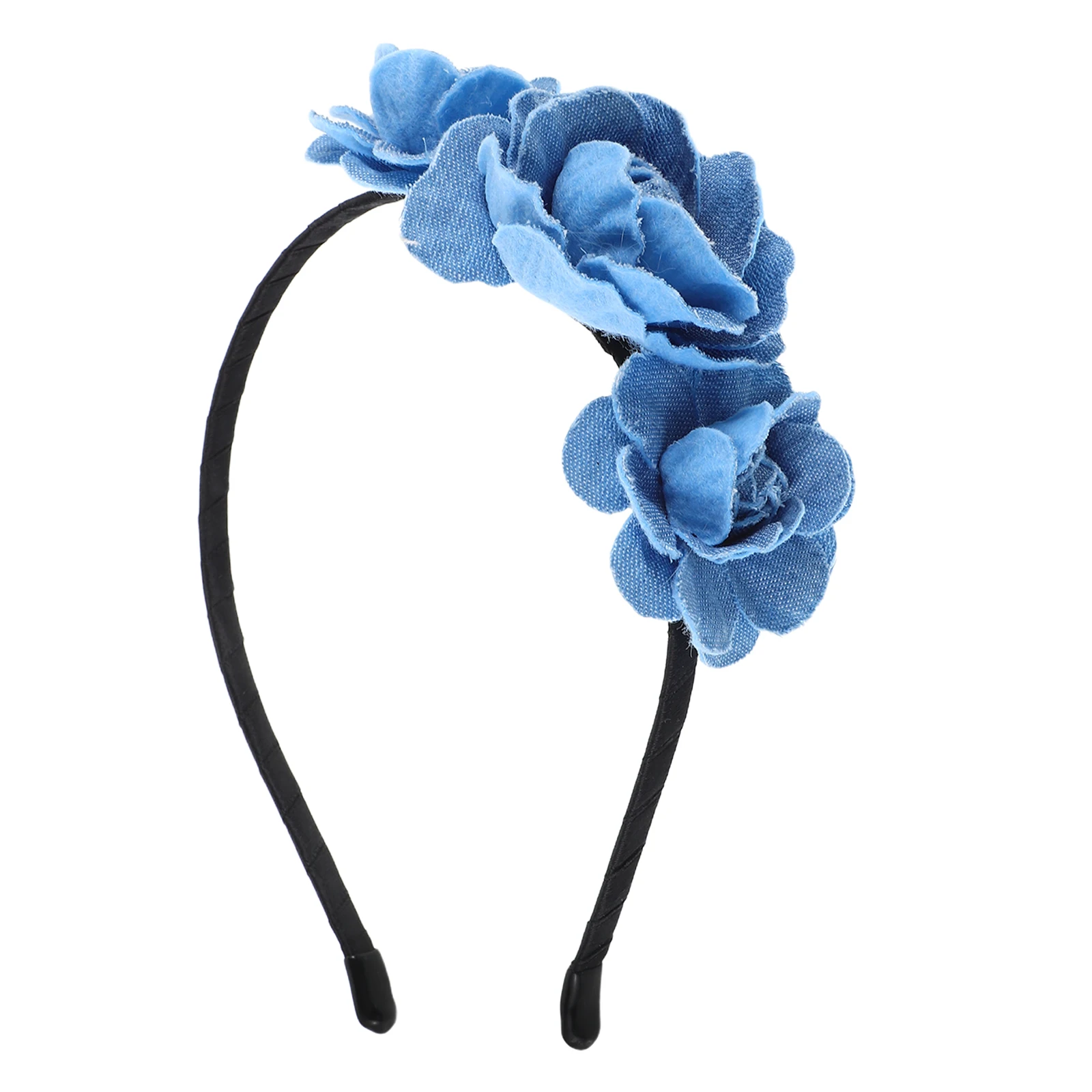 

Headband Hair Bands Blue Rose Floral Accessories Washing Hoop Comfortable Material Three Dimensional Design