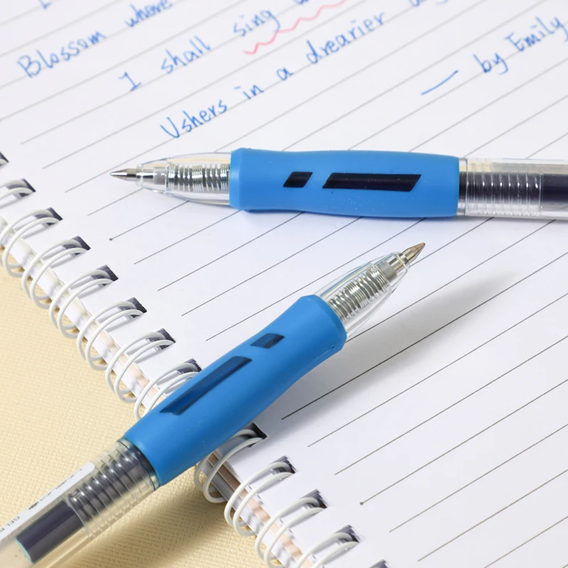 مجموعة أقلام جل قابلة للسحب من ديلي 0.5 ملم طرف رصاصة أسود أزرق أحمر 3 ألوان حبر مكتب مدرسة الكتابة أقلام حبر جل #4