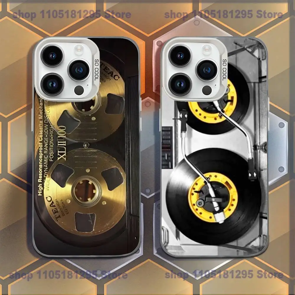 

Retro Magnetic Radio Tape Cassette Phone Case For iPhone XR,17,16,15,14,13,12,11,Mini,Pro,E,MAX Candy Matte Shockproof Cover